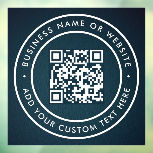 QRコード | 現代的でおしゃれなスキャン可能 ウィンドウサイン (シート3)