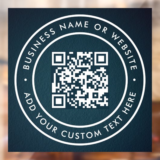 QRコード | 現代的でおしゃれなスキャン可能 ウィンドウサイン (シート2)