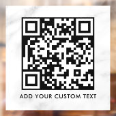 QRコード | 現代的 シンプル おしゃれ スキャン可能 ウィンドウサイン (シート2)