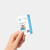 QRコード 登録看護師 医療センター 写真付きID バッジ (手持ち)