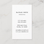 QRコード（白黒） モダン 名刺 (裏面)