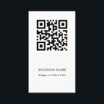 QRコード（白黒） モダン 名刺<br><div class="desc">QRコードを使用してカスタム独自の名刺を作成します。このクリックカスタマイズのより高度なカスタマイズを行うために、フォント、サイズ、色を変更するためのリンクをさらにデザインしてください。</div>