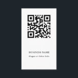 QRコード（白黒） モダン 名刺<br><div class="desc">QRコードを使用してカスタム独自の名刺を作成します。このクリックカスタマイズのより高度なカスタマイズを行うために、フォント、サイズ、色を変更するためのリンクをさらにデザインしてください。</div>