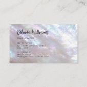 QRコード | 真珠のマザーオブきらめく名刺 名刺 (裏面)