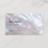 QRコード | 真珠のマザーオブきらめく名刺 名刺 (正面)