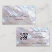 QRコード |真珠の母きらめき 名刺 (正面/裏面)