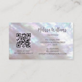 QRコード |真珠の母きらめき 名刺 (裏面)