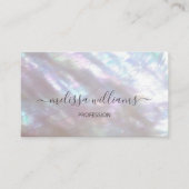 QRコード | 真珠光沢の輝き 名刺 (正面)