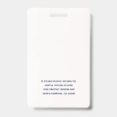 QRコード（緑）でロゴを追加企業の バッジ (裏面)