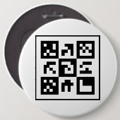qrコード 缶バッジ (正面&裏面)
