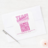 QRコード 花嫁のパーティー 飲み物 チーム 花嫁 スクエアシール (封筒)