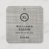 QRコード | 衣料品ラベル価格つるラベル コーリングカード (正面)