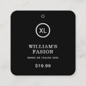 QRコード | 衣料品ラベル価格つるラベル コーリングカード (正面)