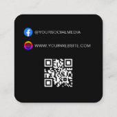 QRコード | 衣料品ラベル価格つるラベル コーリングカード (裏面)