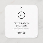 QRコード | 衣料品ラベル価格つるラベル コーリングカード (正面)