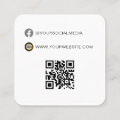 QRコード | 衣料品ラベル価格つるラベル コーリングカード (裏面)