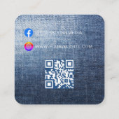 QRコード | 衣類ラベル 価格 ハングタグ コーリングカード (裏面)