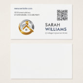 QRコード |金ゴールド実在ロゴ (正面&裏面)