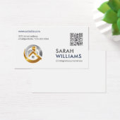 QRコード |金ゴールド実在ロゴ (デスク)