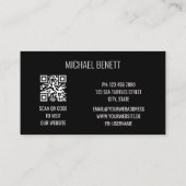 QRコード |鋼壁モノグラム 名刺 (裏面)