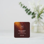 QRコード | 青い衣類ラベル 価格ハングタグ コーリングカード (スタンド正面)