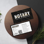 QRコード | 黒モダン大理石モバイル公証人公共 名刺