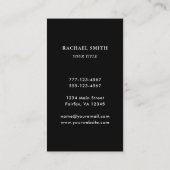 QRコード（黒） 名刺 (裏面)