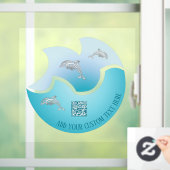 QRコード | Coastal Blue Wave Dolphinsのウィンドウが引き付く ウィンドウサイン (ホーム)