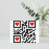 QRコード – I-Love-You ポストカード (スタンド正面)