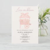 QRコード Love in Bloom フラワーマーケット ブライダルシャワー 招待状 (スタンド正面)
