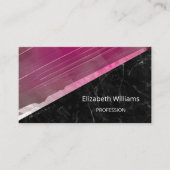 QRコード | Pink Tourmaline Gemstone Crystal Business 名刺 (正面)