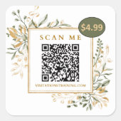 QRコード – QRカスタムコード スクエアシール (正面)