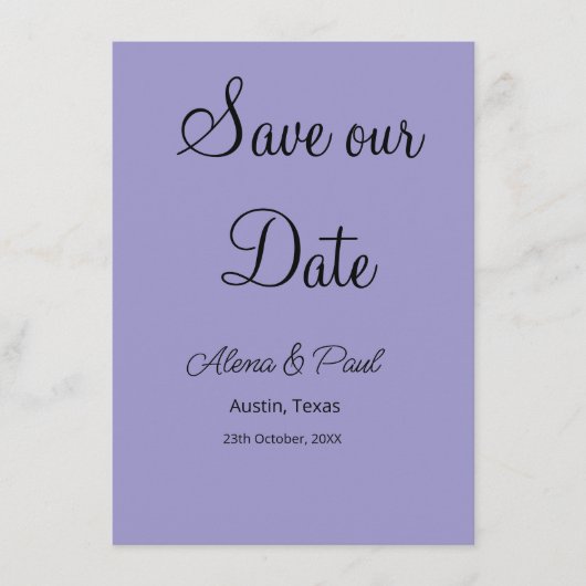 QRコード Save Our Date 写真名 日付 黒白追加 エンクロージャーカード (正面)