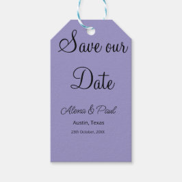 QRコード Save Our Date 写真 名前 日付 黒 白 ギフトタグ
