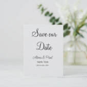 QRコード Save Our Date 追加 フォト名 日付 白黒 セーブザデート (スタンド正面)