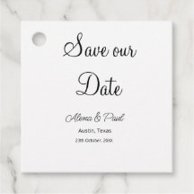QRコード Save Our Date 追加 フォト名 日付 白黒