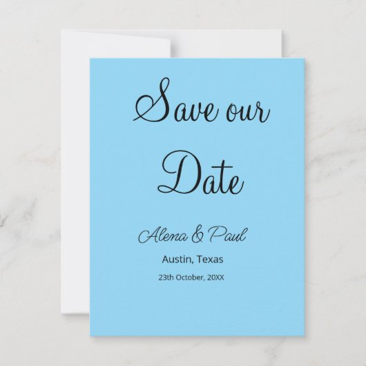 QRコード Save Our Date 追加 フォト名 日付 黒 白 セーブザデート (正面)
