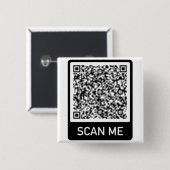 QRコード – [Scan Me]プロフェッショナルボパーソナライズされたタン 缶バッジ (正面&裏面)