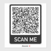 QRコード – Scan Me Promotional Sticker シール (シート)