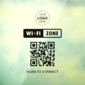 QRコード WiFi ビジネス ロゴ スキャンして接続する ウィンドウサイン (シート3)