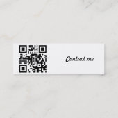 QRコード – Yes、私独身の! スキニー名刺 (裏面)