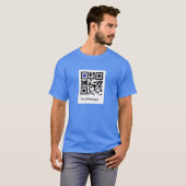 QRコード「YOU ARE AN IDIOT!」 Tシャツ (正面フル)