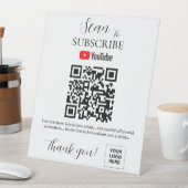 QRコード YouTube購読 ペデスタルサイン 台座サイン (インサイチュ)