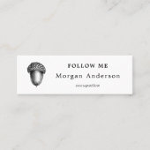 QRコードAcornソーシャルメディアミニ名刺 スキニー名刺 (正面)