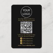 QRコードBusiness Websiteソーシャルメディアのスキャン エンクロージャーカード (正面)