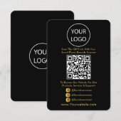 QRコードBusiness Websiteソーシャルメディアのスキャン エンクロージャーカード (正面/裏面)