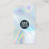 QRコードDIYおよびビジネスロゴホログラフィック 名刺 (裏面)