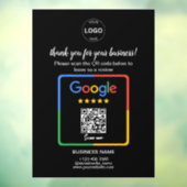 QrコードGoogleレビューBusiness Logo ウィンドウサイン (シート3)