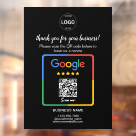 QrコードGoogleレビューBusiness Logo ウィンドウサイン