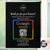 QrコードGoogleレビューBusiness Logo ウィンドウサイン (ホーム)